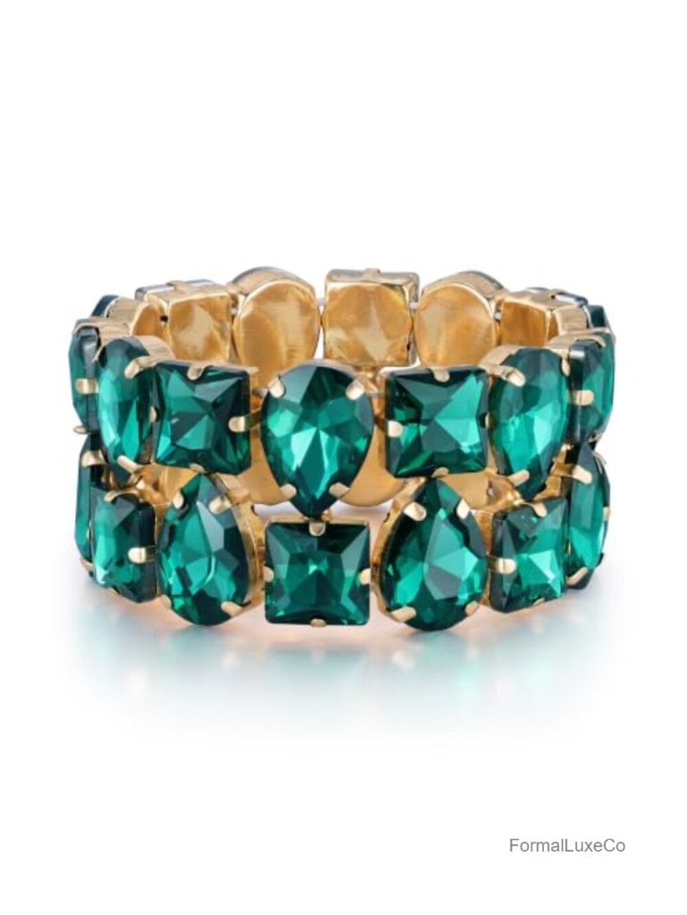 Marquise Rhinestone Stretch Bracelet Bridal Wedding Party Jewelry